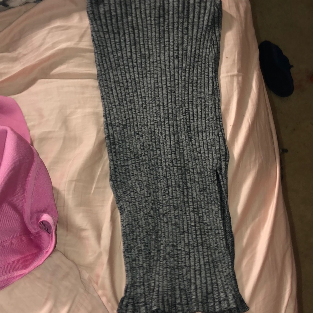 Top shop Back and grey pencil skirt